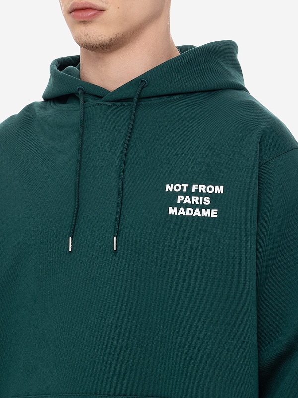 Худи муж Drôle de Monsieur PERM-HO162-CO127-DGN DARK GREEN - 5