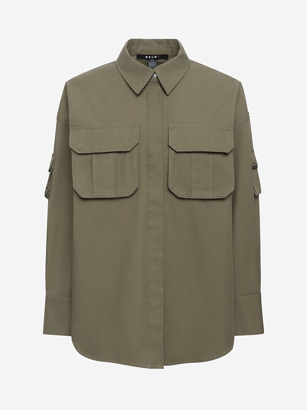 Рубашка жен Ksubi WPS26SH004 khaki - 0