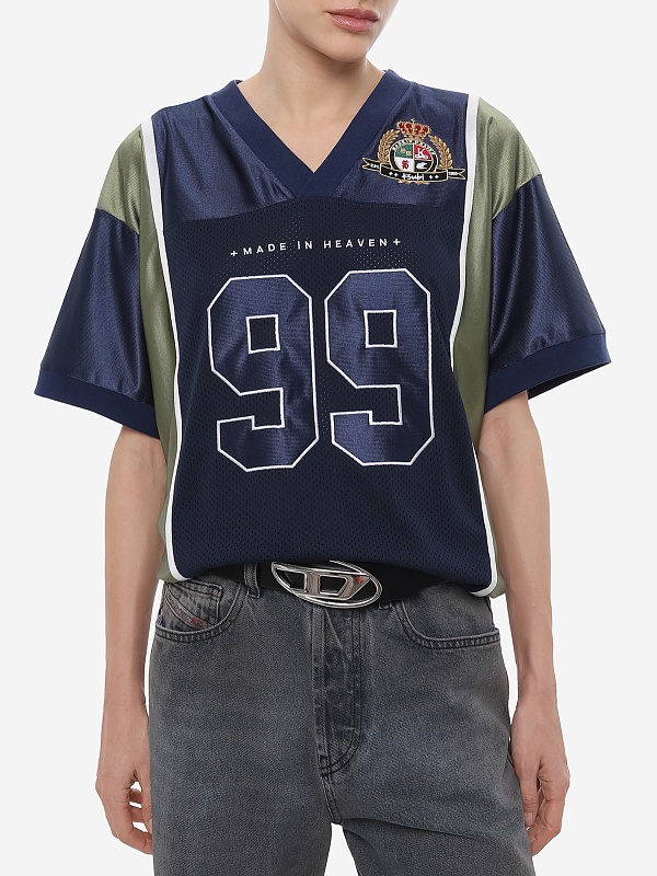 Футболка жен Ksubi WPS26FT014 navy - 2