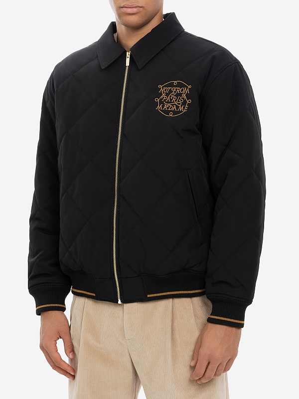Бомбер муж Drôle de Monsieur H-JT236-PL163-BL BLACK - 2