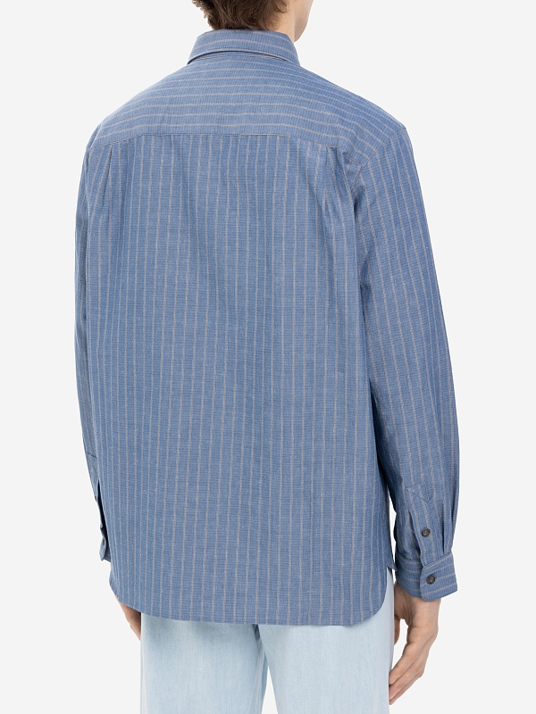 Рубашка муж A.P.C. COHFW-H12532 IAA BLUE - 4