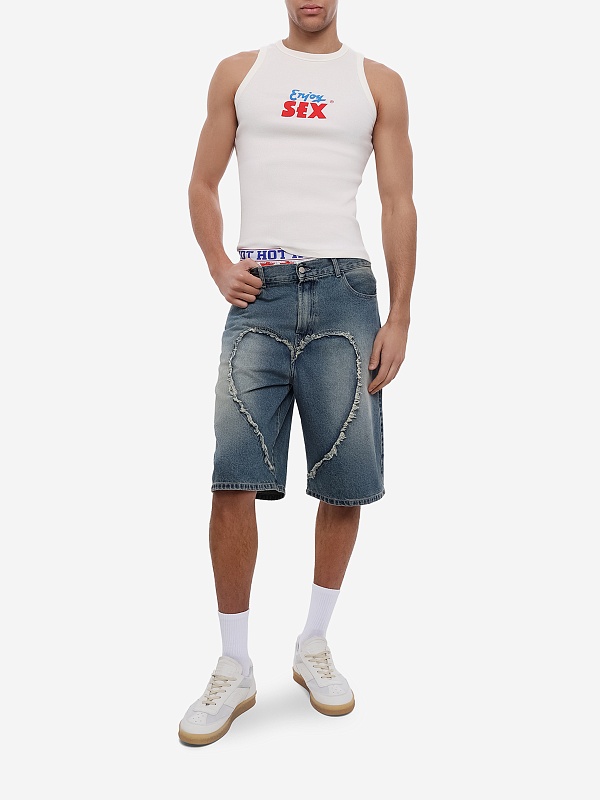 Шорты муж Carne Bollente SS26SH0101 Off-Blue - 1