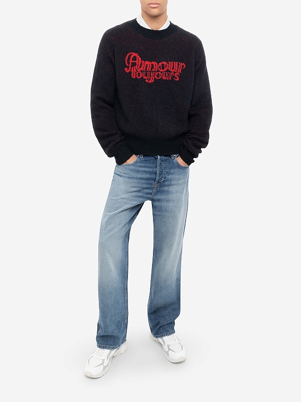 Свитер муж Carne Bollente AW25KNW0302 Black - 1