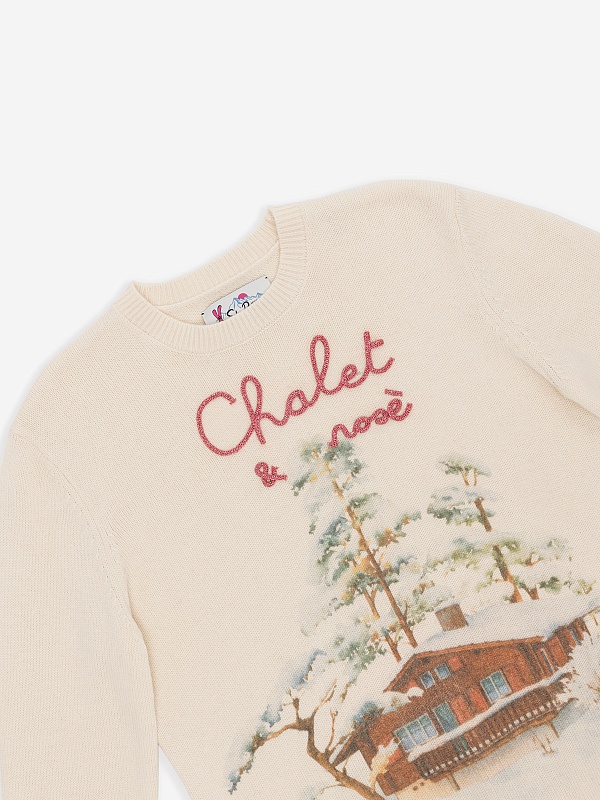 Свитер жен MC2 Saint Barth QUE0024 00182E CHALET ROSE 10 EMB - 2