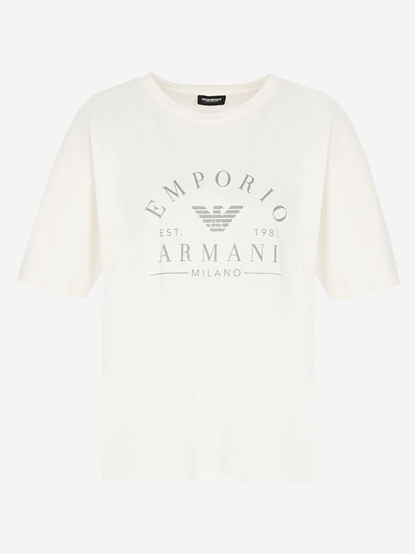 Футболка жен Emporio Armani EW001898 AF15345 U1054 IVORY - 0