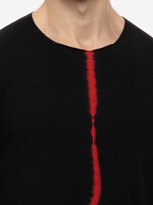 Свитер муж Isabel Benenato UK71P 138 RED STRIPE - 5