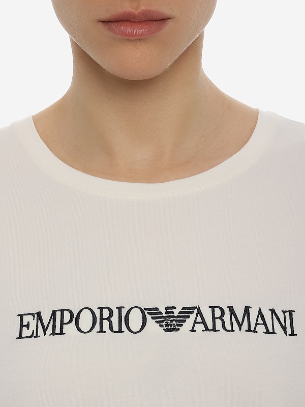Футболка жен Emporio Armani EW000408 AF10881 U0011 WHITE - 4