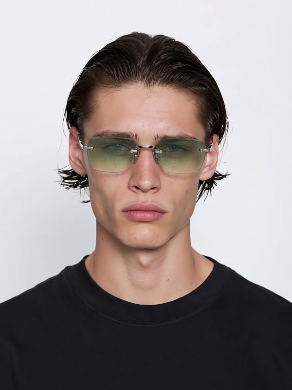 Солнцезащитные очки Leisure Society LS Emilion 12K WHT GOLD Green Gradient Lens 56 23 145 - 1