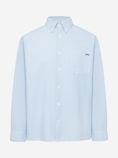 Рубашка муж A.P.C. COHAH-H12599 BAA LIGHT BLUE - 0