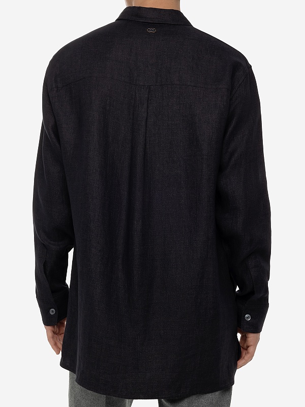 Рубашка муж AGNONA PE23P_TD05U8_U3014 K79 CAVIAR - 4