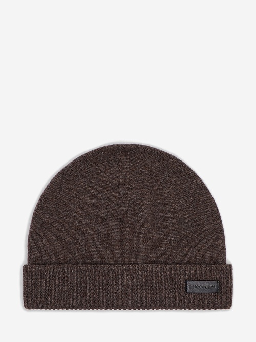 Шапка муж Emporio Armani EM002697 AF18244 O6012 HOT FUDGE MELANGE - 0