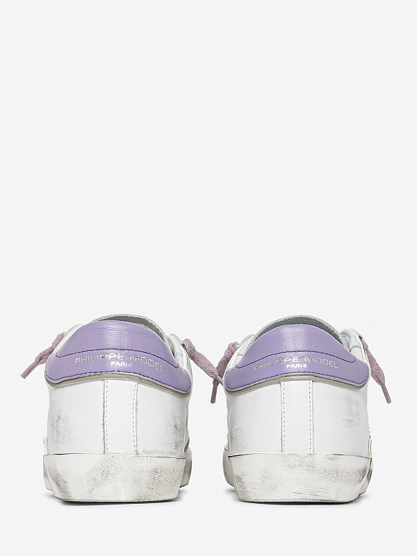 Кеды жен Philippe Model PRLD VB36 VEAU BRODERIE_BLANC VIOLET - 4