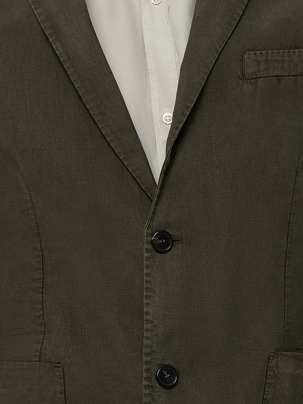 Пиджак муж Officine Generale S24MTLG402PRE OLIVE NIGHT - 5
