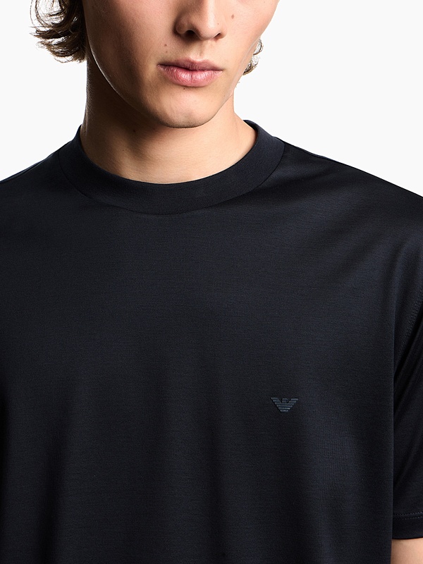 Футболка муж Emporio Armani EM003137 AF10761 UB118 ICONICO 0920 BLU NAVY EA - 3