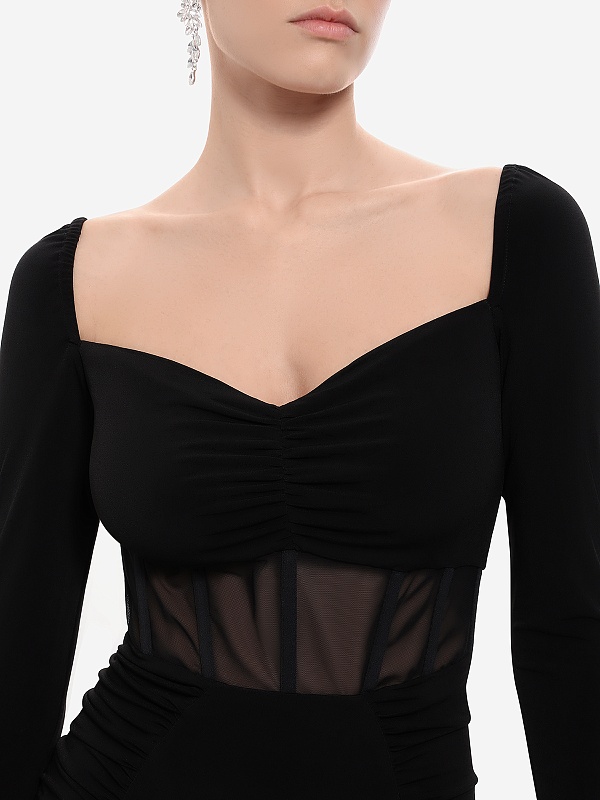 Платье жен Nissa RS16072 black - 5