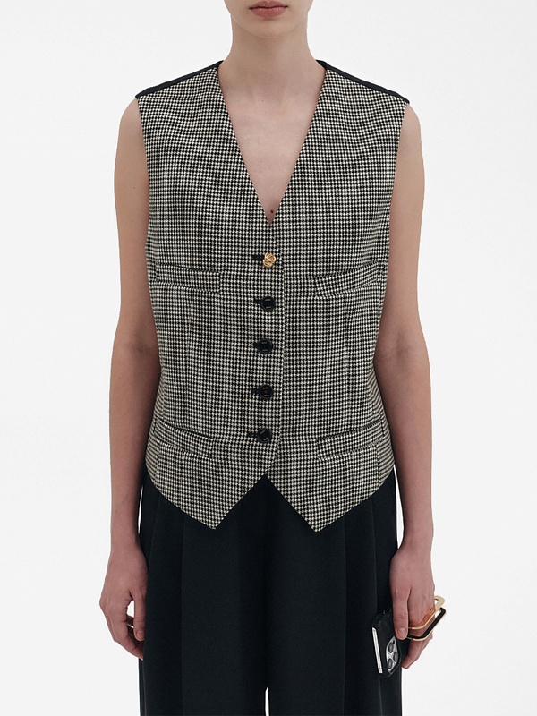 Жилет жен EENK EEB-1P350-VT01-BI Black/Cream - 3