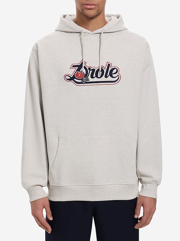 Худи муж Drôle de Monsieur I-HO189-CO127-HGRE HEATHER GREY - 2