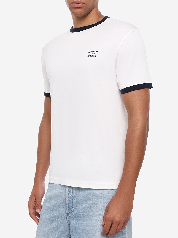 Футболка муж Drôle de Monsieur PERM-TS339-CO311-OW OFF WHITE - 3