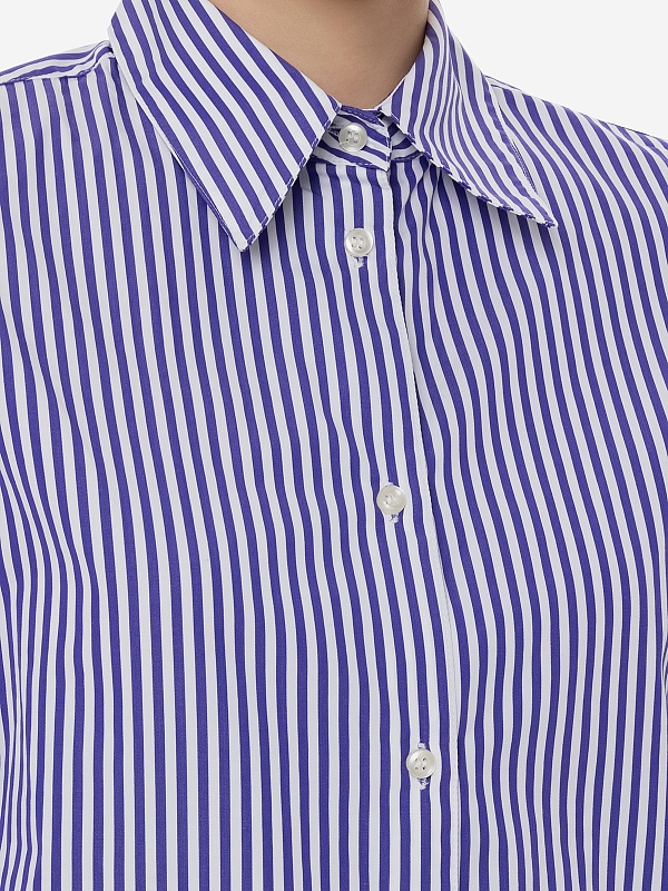 Рубашка жен Officine Generale S24WSHI009 WHITE/JACINTHE - 5