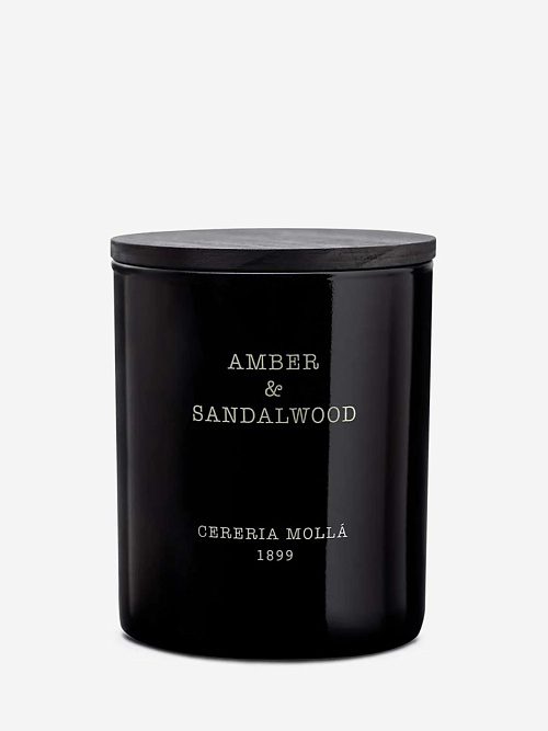 Свеча унисекс Cereria Molla 1899 5537 Amber & Sandalwood 230г - 0