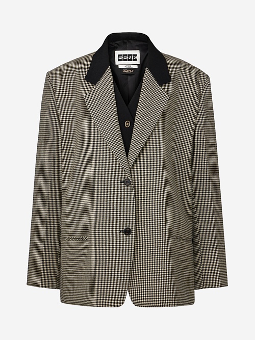 Жакет жен EENK EEB-1P353-JK06-BI Black/Cream - 0