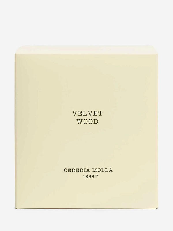 Свеча унисекс Cereria Molla 1899 6640 Velvet Wood XL, 3 фитиля 600г - 1