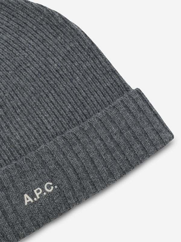 Шапка муж A.P.C. WVBCZ-M25091 PLC HEATHERED ANTHRACITE - 1