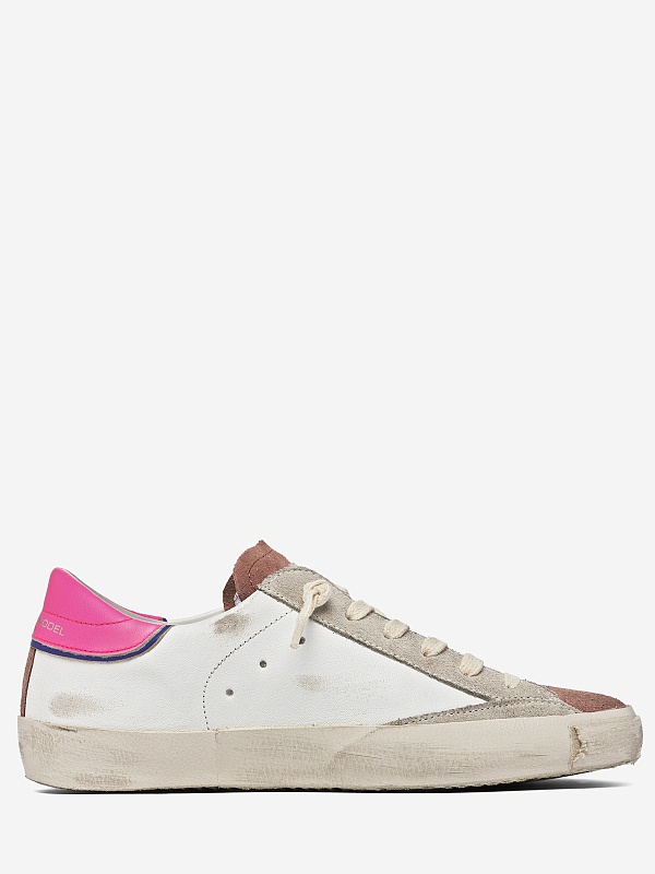 Кеды жен Philippe Model PRLD WX29 VINTAGE MIXAGE_BLANC POURPRE - 1