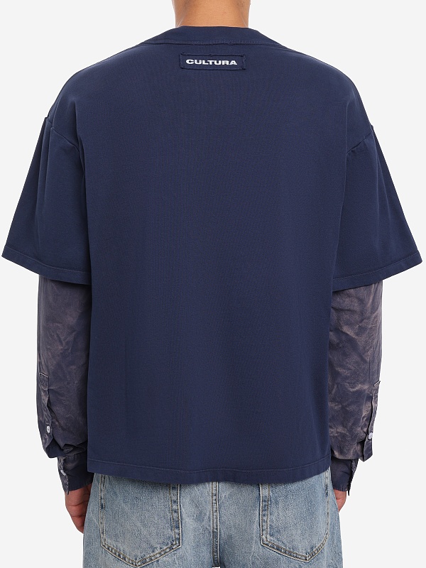 Футболка муж CULTURA S26TL34JE80 blue - 4