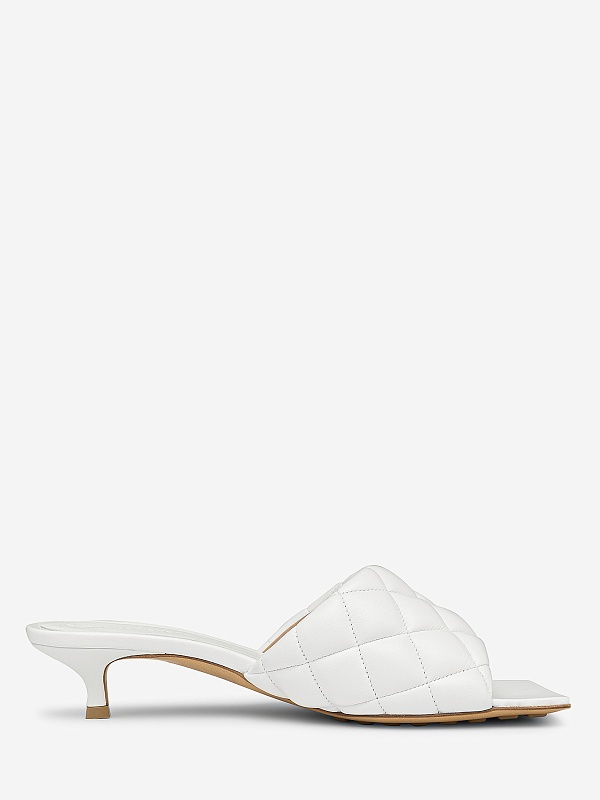 Мюли (каблук) жен Bottega Veneta 729764VBRR0 9122 WHITE - 1