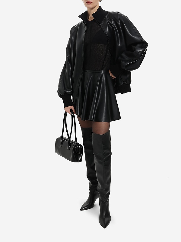 Юбка жен Norma Kamali ST325SLV015001 BLACK - 2