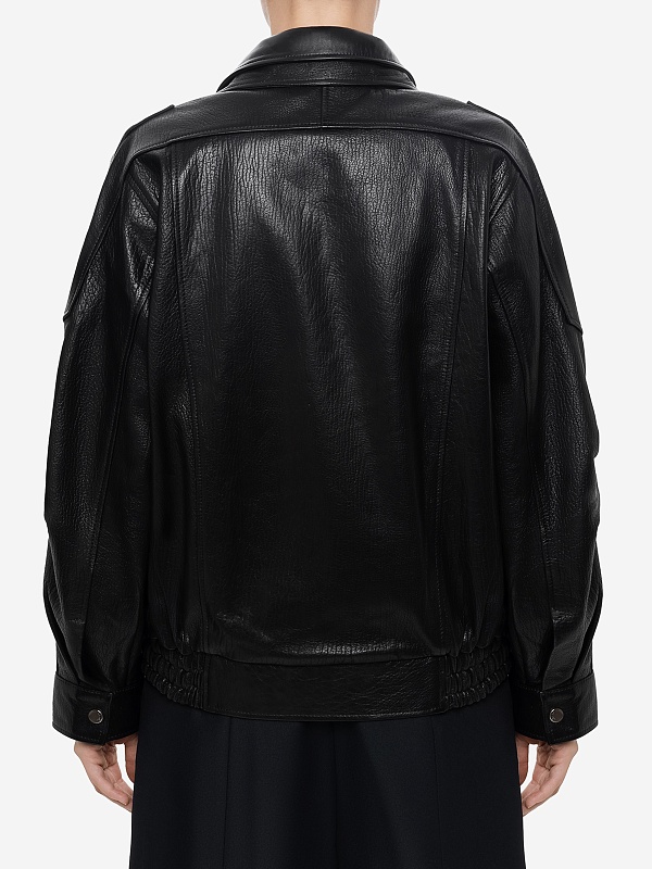 Куртка кожаная жен Burka an-2428 Черный - 3