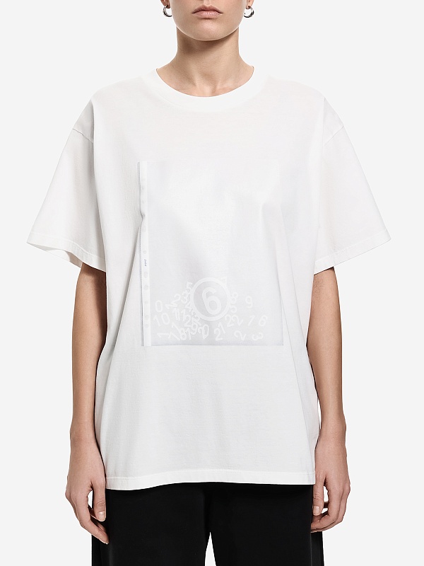 Футболка жен MM6 S52GC0351 M20048 101 - 2