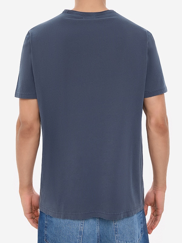 Футболка муж Woolrich CFWOTE0127MRUT3708 MELTON BLUE - 4