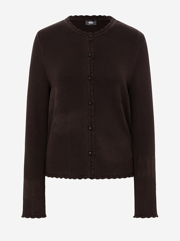 Кардиган жен Burka kn25-k001 Шоколадный - 5