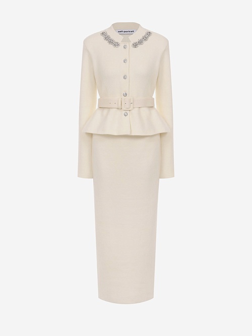 Платье жен Self-Portrait AW25-138M-C CREAM - 0