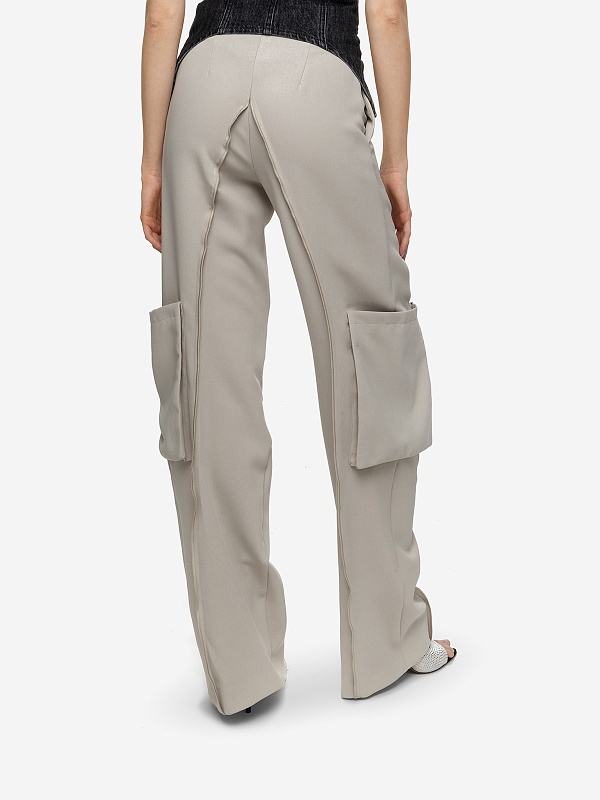 Брюки жен Yuzefi YUZPF23-RW-TR03-17 OAT - 4