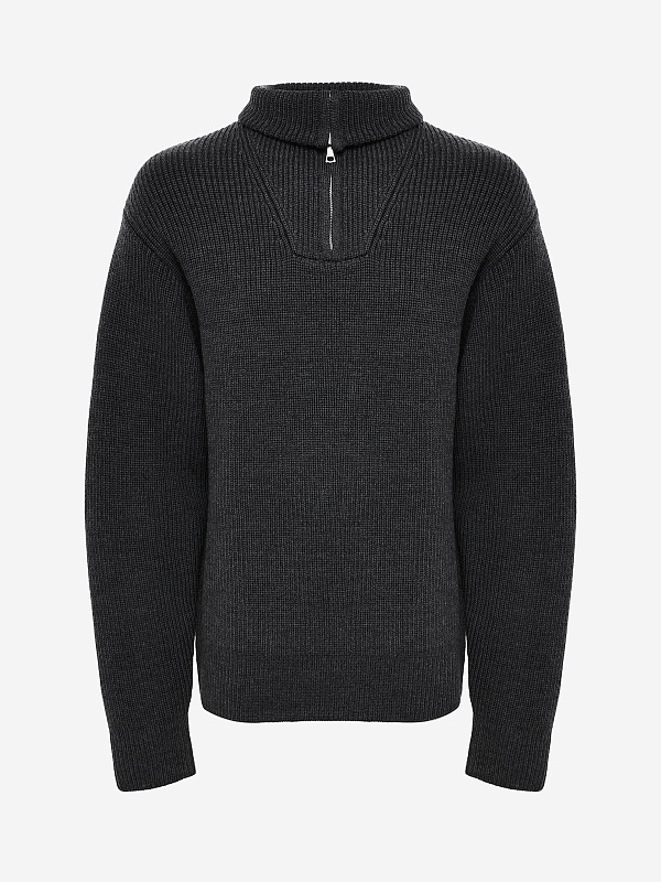 Свитер муж Officine Generale W25MKNT314 HEATHER ANTHRACITE - 3