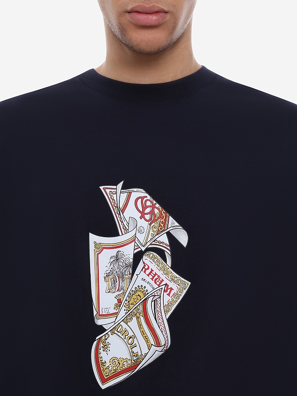 Футболка муж Drôle de Monsieur K-TS311-CO002-NY NAVY - 6