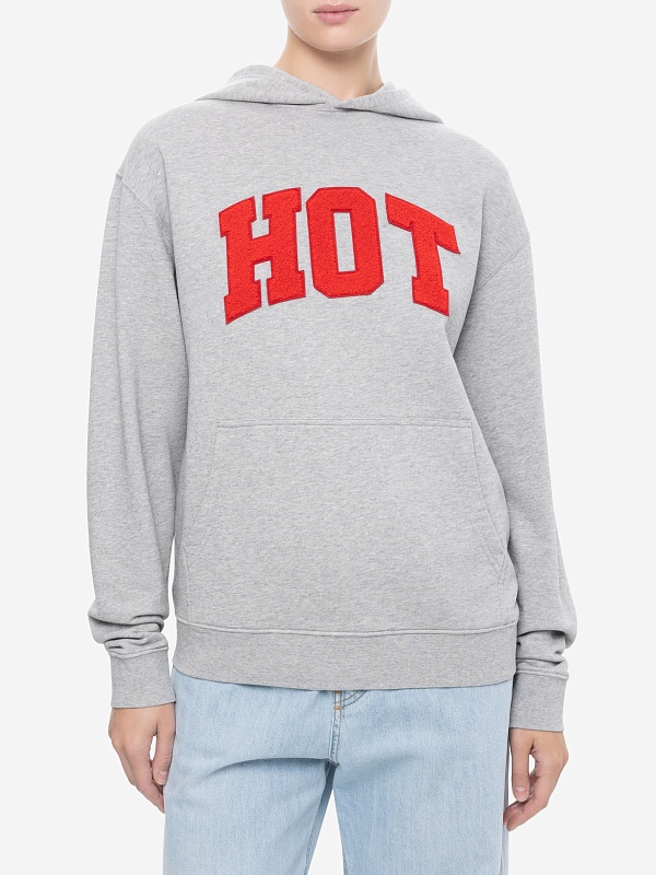 Худи муж Carne Bollente AW25H0103 Melange Grey - 2