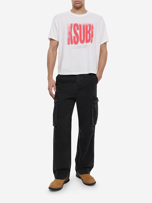 Футболка муж Ksubi MPS26TE005 off white - 1