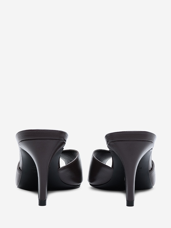 Мюли (каблук) жен Black Suede Studio DOVIE 70 | 70mm black coffee - 3