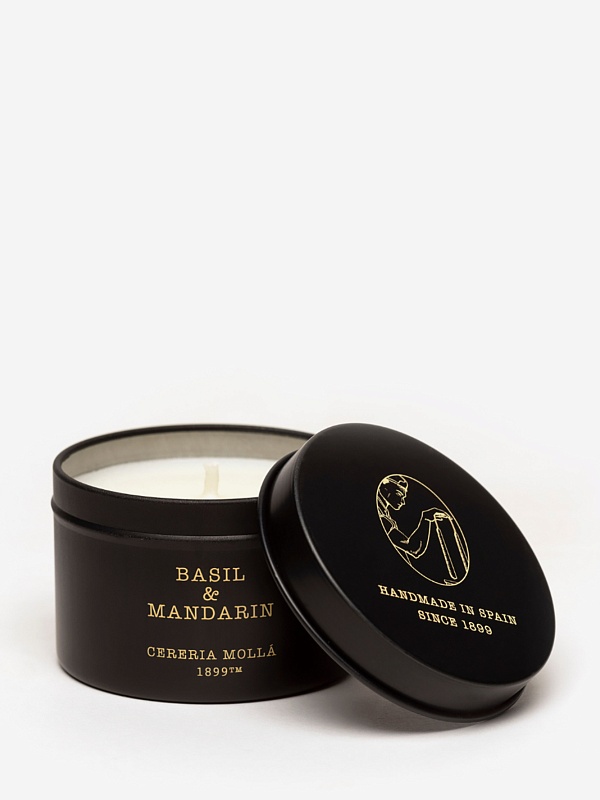 Свеча унисекс Cereria Molla 1899 TC5538 Basil & Mandarin 90г - 1