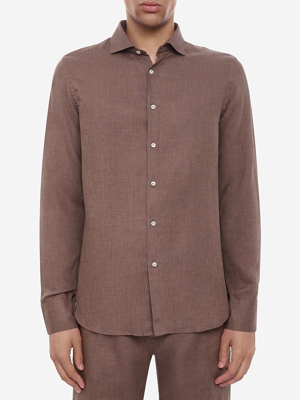 Рубашка муж Fefe Napoli CL77 BROWN - 4