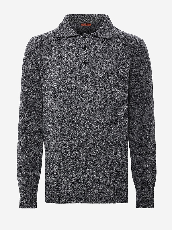 Поло с длинным рукавом муж Barena Venezia KNU5219 0509 550 Cenere - 5