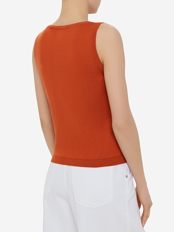 Топ жен Officine Generale S24WKNT305 ORANGE - 4