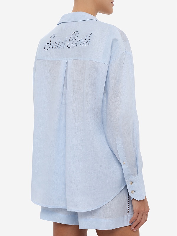 Рубашка жен MC2 Saint Barth CYS0002 08808L LINEN SB HOLED 31 EMB - 5