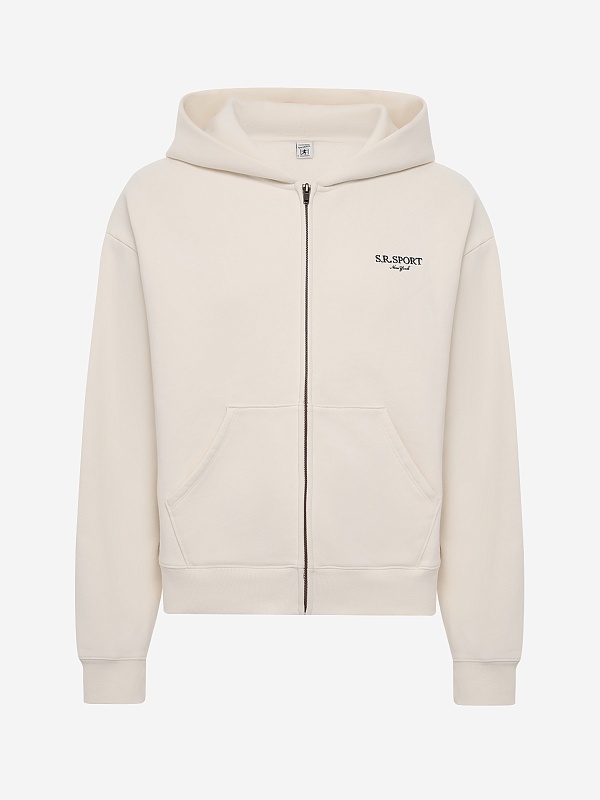 Толстовка на молнии муж Sporty & Rich ST094711304WH37 Ecru - 0