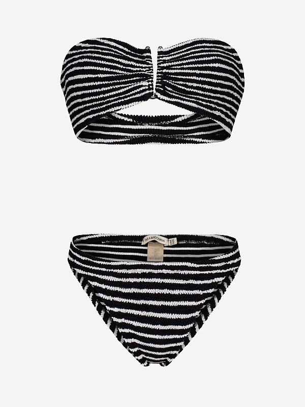 Купальник раздельный жен Paramidonna CR26F2PBW BLACK/WHITE - 0