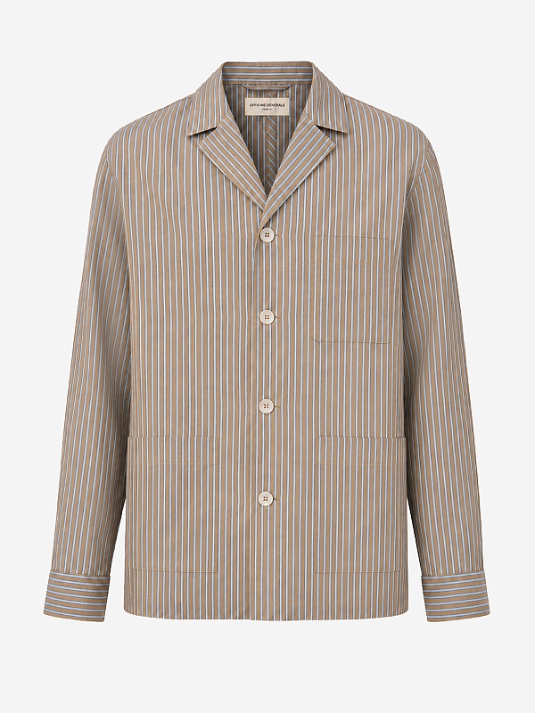 Рубашка муж Officine Generale S26MOVS074 GINGER/DREAMBLUE - 0